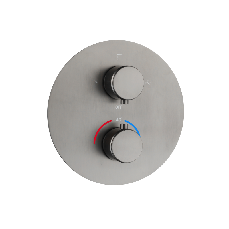 Bateria prysznicowo wannowa podtynkowa trzyfunkcyjna termostatyczna Thermo gun metal AVAPAX ABTH5314T1