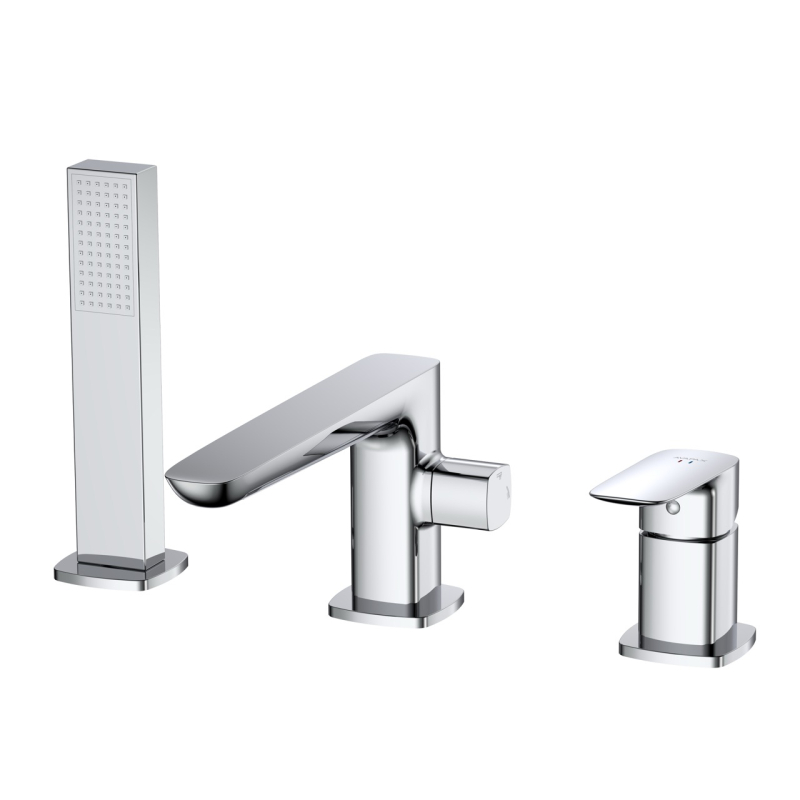 Bateria wannowa 3-otworowa Qanix chrom AVAPAX ABQA231121