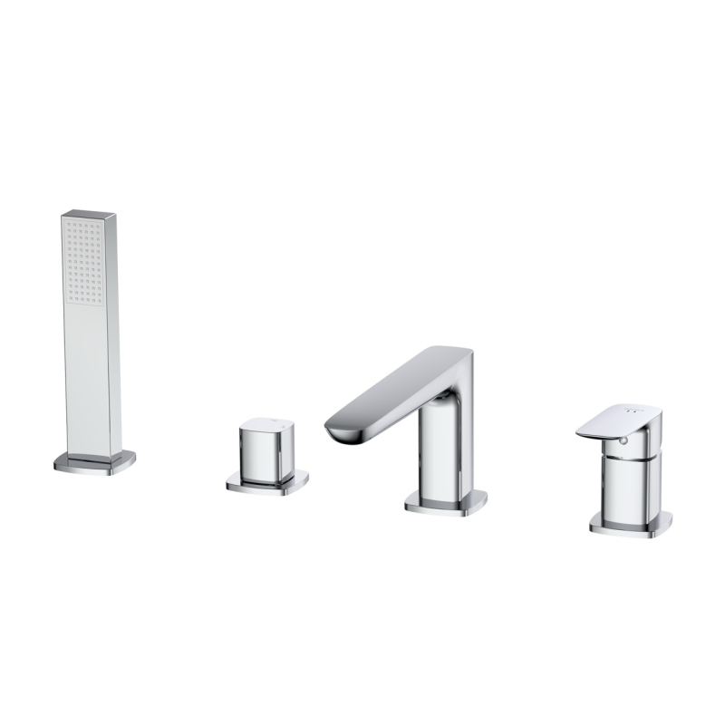 Bateria wannowa 4-otworowa Qanix chrom AVAPAX ABQA241121