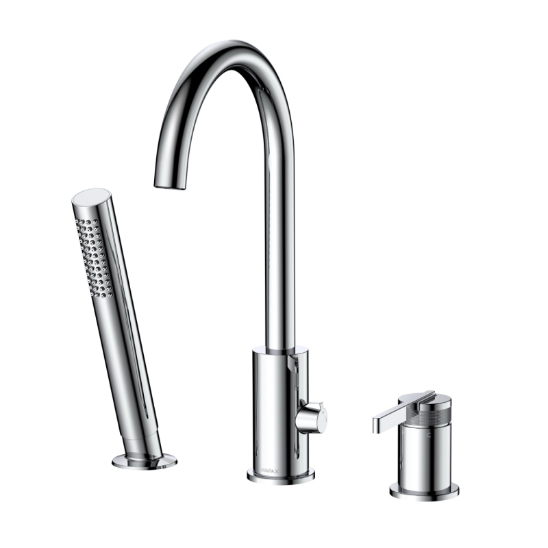 Bateria wannowa 3-otworowa Aurevo chrom AVAPAX ABAU231121