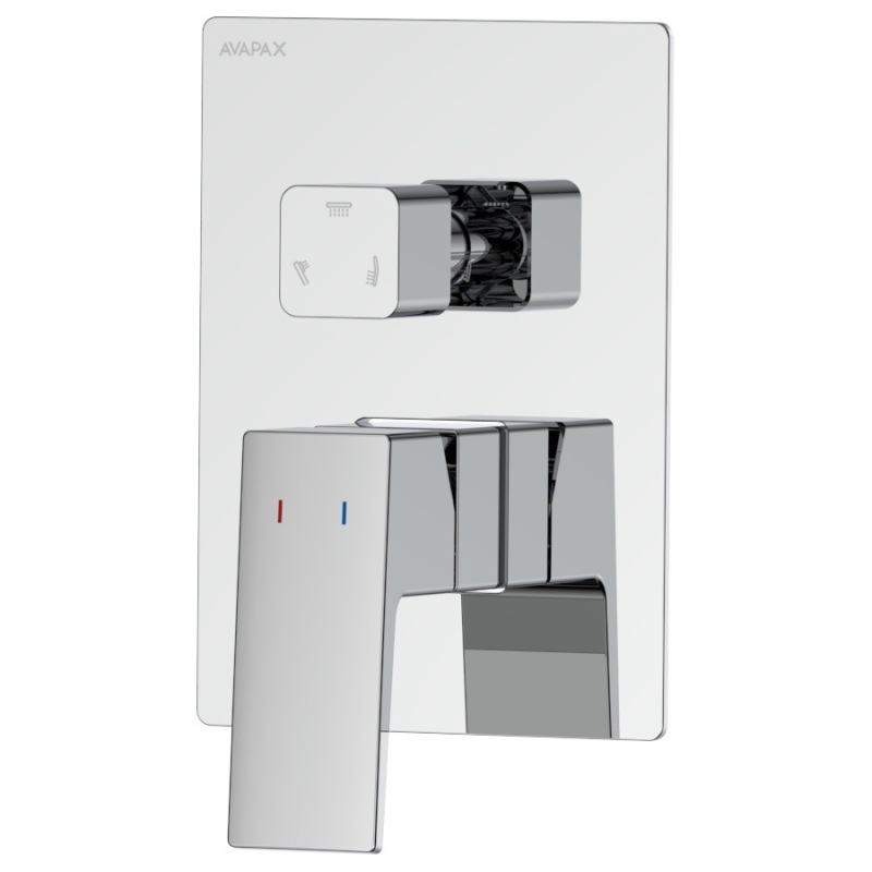 Bateria prysznicowo wannowa podtynkowa trzyfunkcyjna Vellano chrom AVAPAX ABVE5311C1