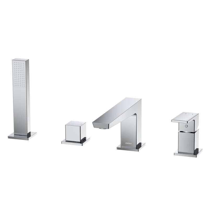 Bateria wannowa 4-otworowa Vellano chrom AVAPAX ABVE241121