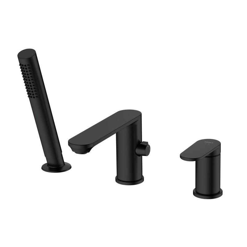 Bateria wannowa 3-otworowa Lunepo czarny AVAPAX ABLU231321