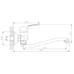 Bateria kuchenna ścienna Taro AVAPAX ABTA7311O1