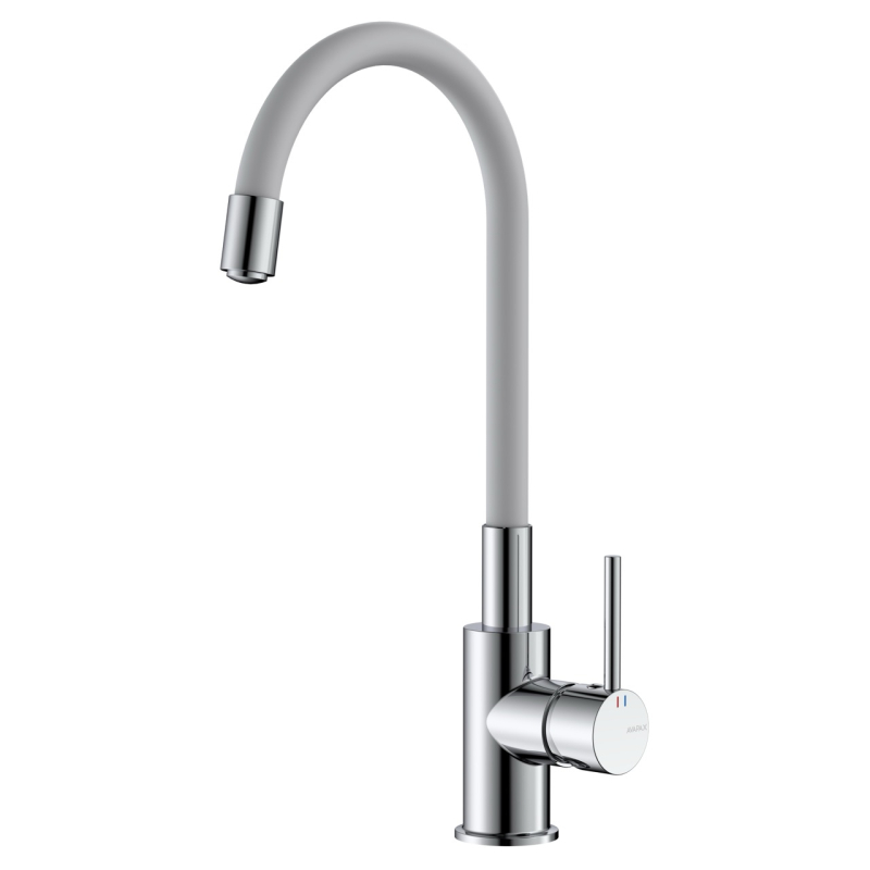 Bateria kuchenna stojąca z elastyczną wylewką Lapur chrom AVAPAX ABLA7216F1