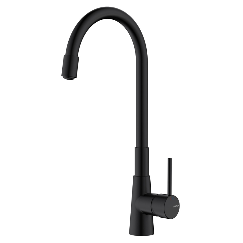 Bateria kuchenna stojąca z elastyczną wylewką Onclo czarny AVAPAX ABON7213F1