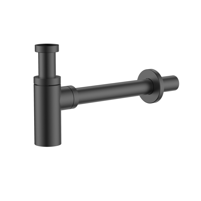 Syfon umywalkowy butelkowy stal nierdzewna Ronde gun metal AVAPAX AFRO111411