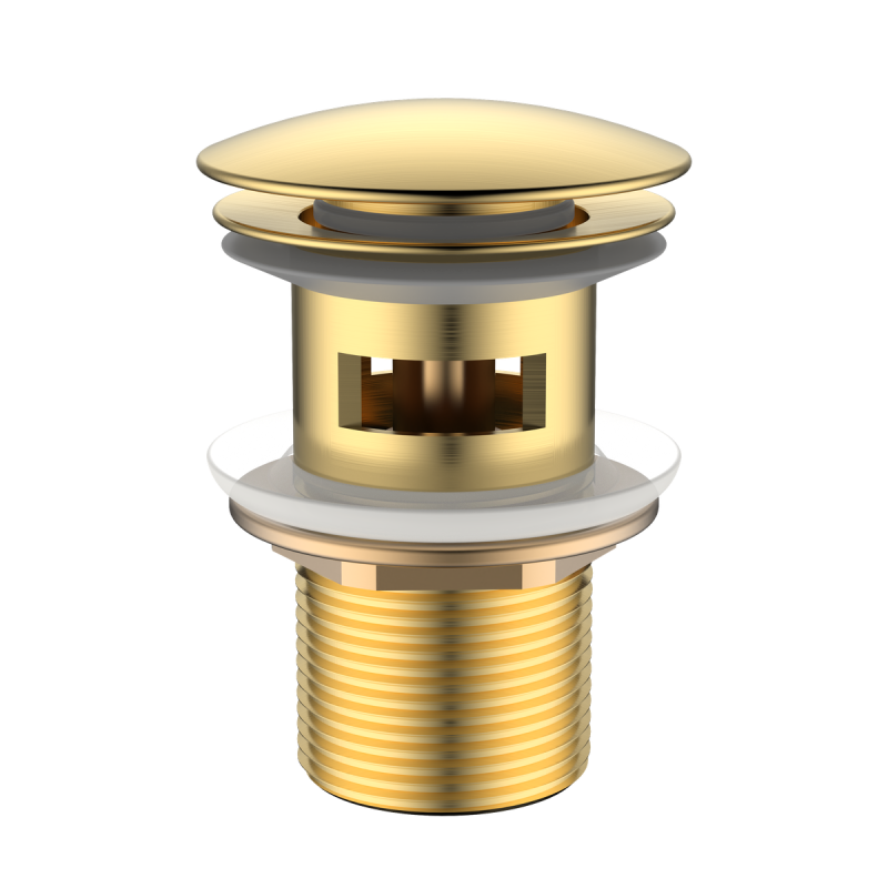 Korek Click Clack do umywalki z przelewem Hydrone złoty AVAPAX AKHY121211