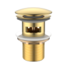 Korek Click Clack do umywalki z przelewem Hydrone złoty AVAPAX AKHY121211