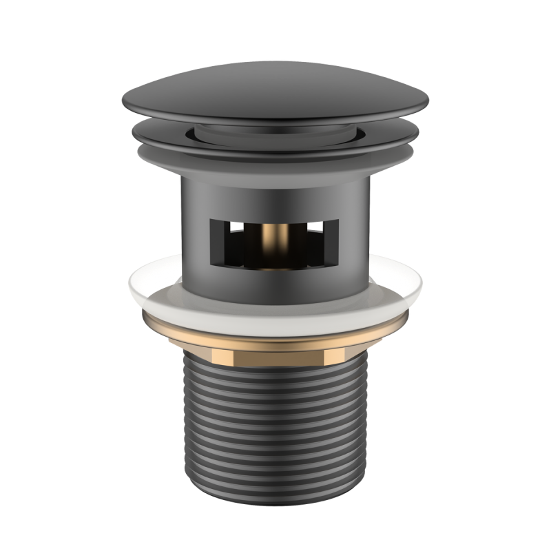 Korek Click Clack do umywalki z przelewem Hydrone gun metal AVAPAX AKHY121411