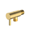 Zawór kątowy przyłączeniowy 1/2x3/8 mosiężny Ronde złoty AVAPAX AORO211211