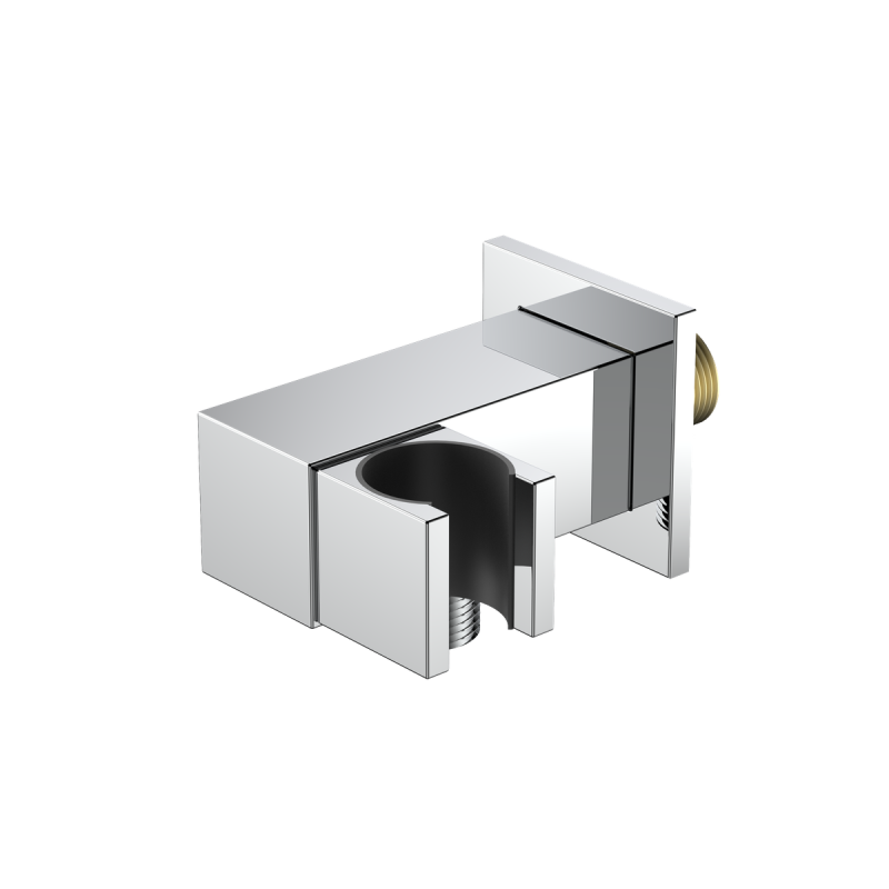 Przyłącze kątowe z uchwytem na słuchawke boczne Cube chrom AVAPAX APCU131111
