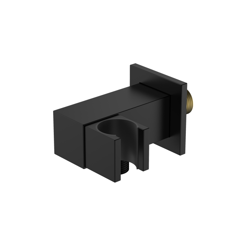 Przyłącze kątowe z uchwytem na słuchawke boczne Cube czarny AVAPAX APCU131311