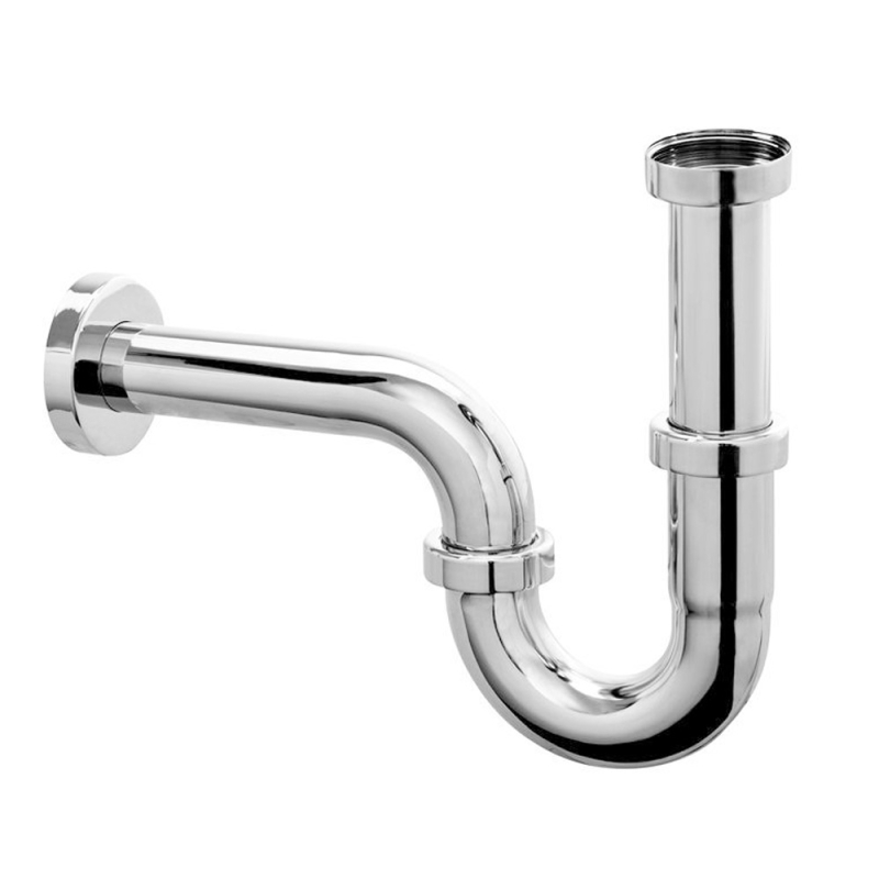 Syfon umywalkowy rurowy 11/4x32mm bez spustu chrom MCALPINE 215-M