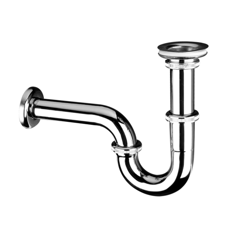 Syfon umywalkowy rurowy11/4x32mm chrom MCALPINE 215+255CB