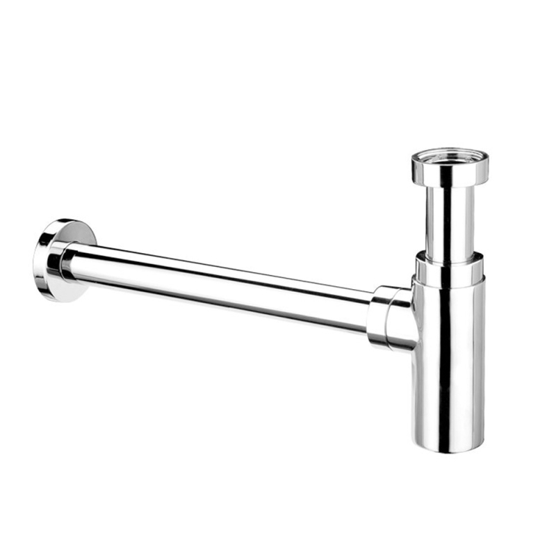 Syfon umywalkowy butelkowy niski dekoracyjny 11/4x32 bez spustu chrom MCALPINE CA32MINI-CB