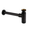 Syfon umywalkowy czarny MCALPINE 120 BLACK