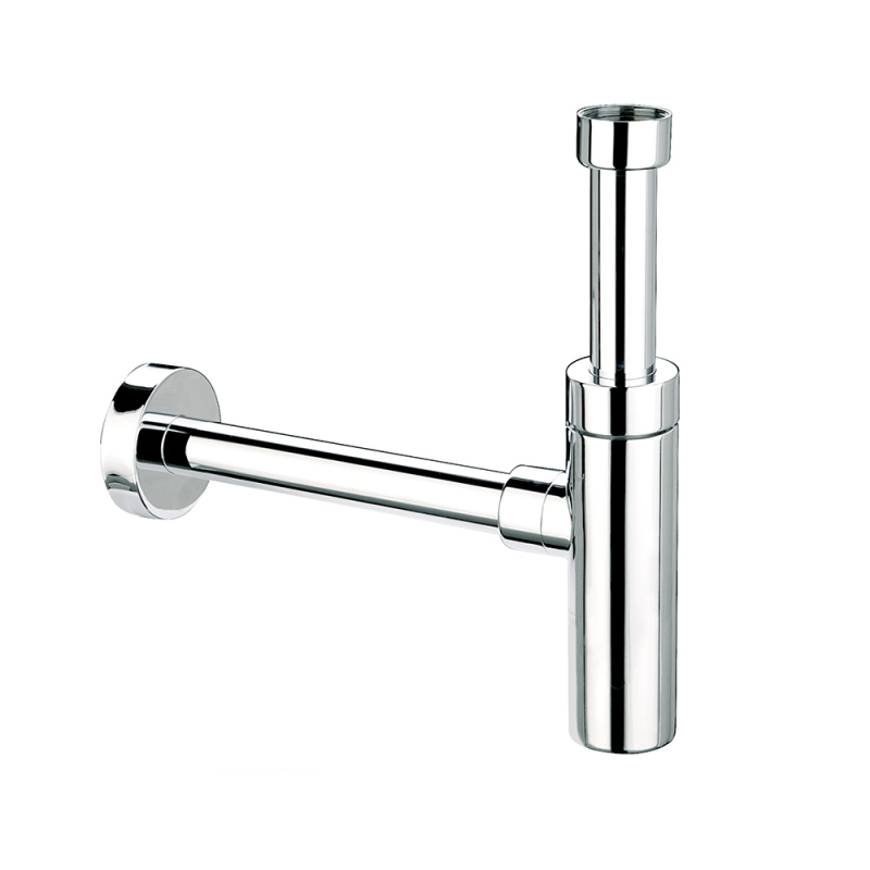 Syfon umywalkowy butelkowy dekoracyjny 11/4x32 bez spustu chrom MCALPINE CA32EU-CB