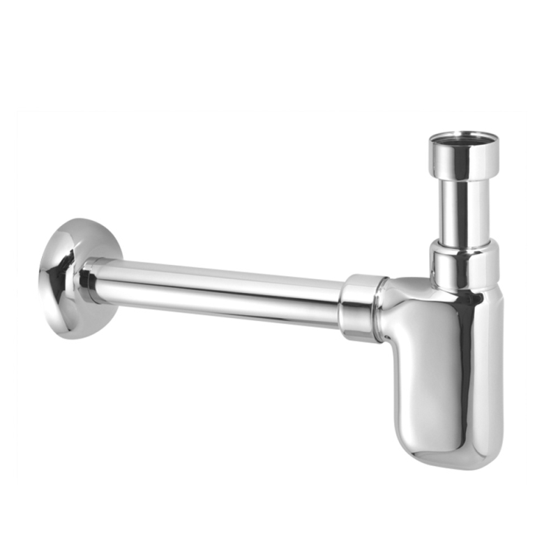 Syfon umywalkowy butelkowy dekoracyjny 11/4x32 bez spustu chrom MCALPINE A32UK-CB