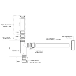 Syfon umywalkowy butelkowy wykonany z tworzywa 11/4x32mm bez spustu MCALPINE CAT32-CB