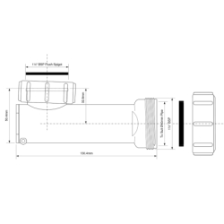 Syfon umywalkowy 11/4x40mm z membraną silikonową i rewizją MCALPINE WHB1-40