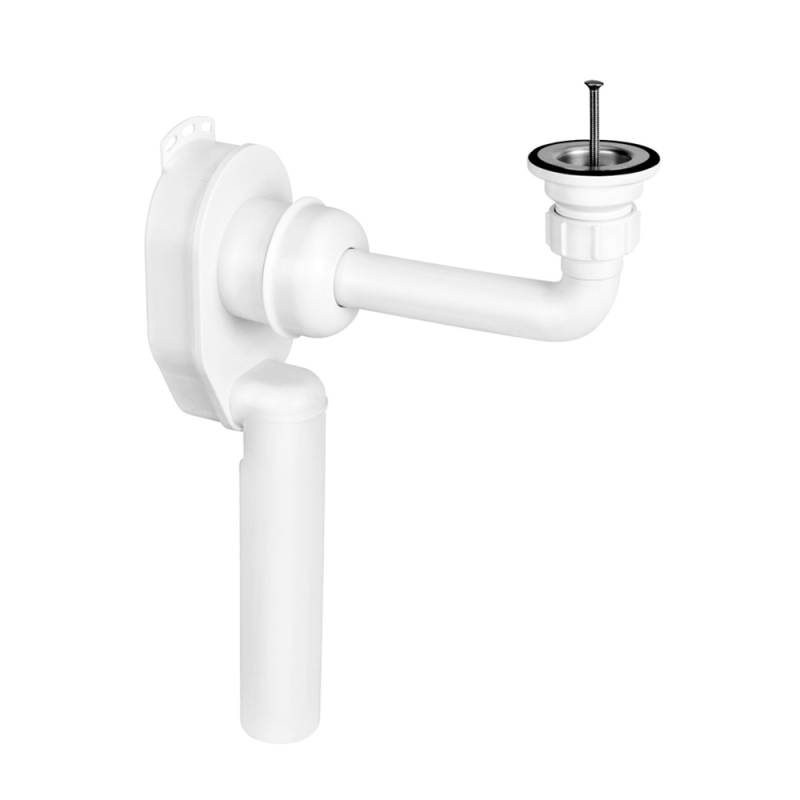 Syfon podtynkowy 11/4x50mm z przedłużką 250mm biały MCALPINE SUP-WH