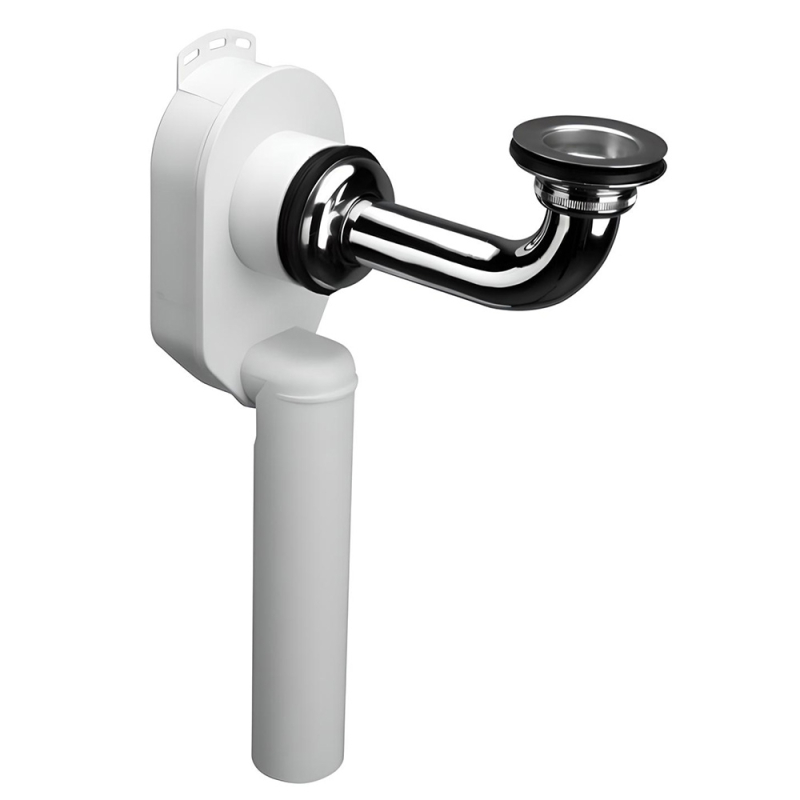 Syfon podtynkowy 11/4x50mm z przedłużką 250mm chrom MCALPINE SUP-CB