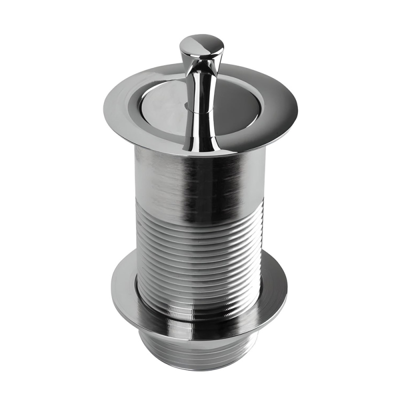 Spust umyw.klik-klak dekoracyjny 11/4x60mm z małą nakrętką bez przelewu chrom MCALPINE BWU60SPHCB