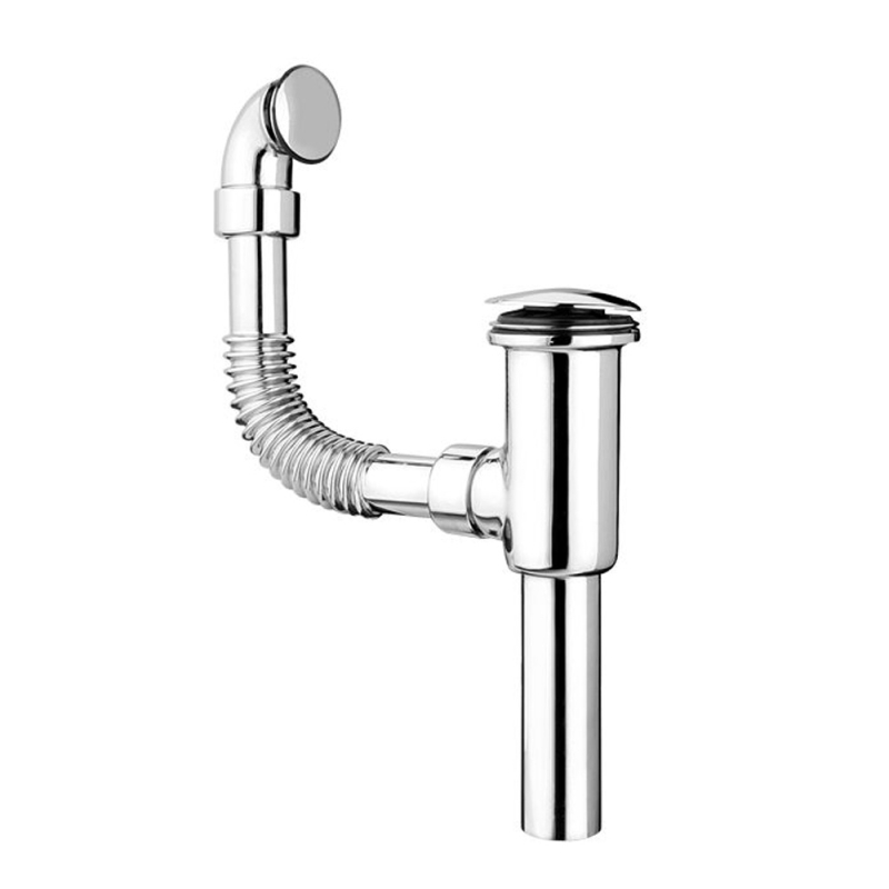 Spust umywalkowy klik-klak dekoracyjny 11/4x60mm z przelewem chrom MCALPINE DECCOCLCB