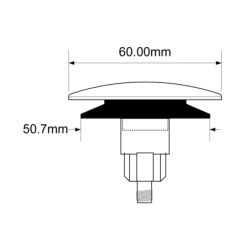 Korek zamykający klik-klak do spustów z serii: cw60-cb i cwu60-cb MCALPINE CW60PLUG