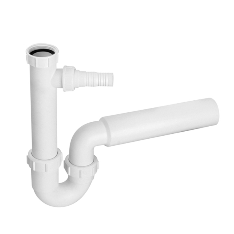 Syfon zlewozmywakowy rurowy 11/2x50mm z podłączeniem pralki lub zmywarki bez spustu MCALPINE HC7