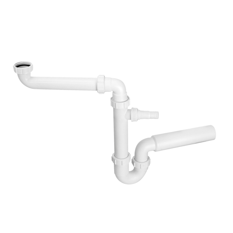 Syfon zlewozmywakowy rurowy 11/2x50mm z podłą.pralki lub zmywarki, bez spustu MCALPINE HC7HC13