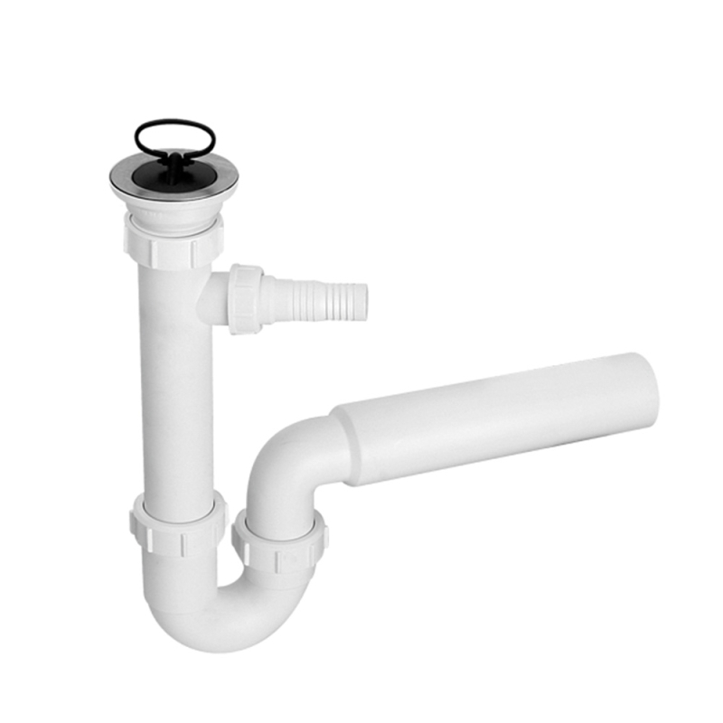 Syfon zlewozmywakowy rurowy 11/2x50mm z podłączeniem pralki lub zmywarki MCALPINE HC7HC15