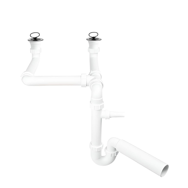 Syfon zlew.dwukom. i spust 2x3,5 MCALPINE HC7SSK2-70POL