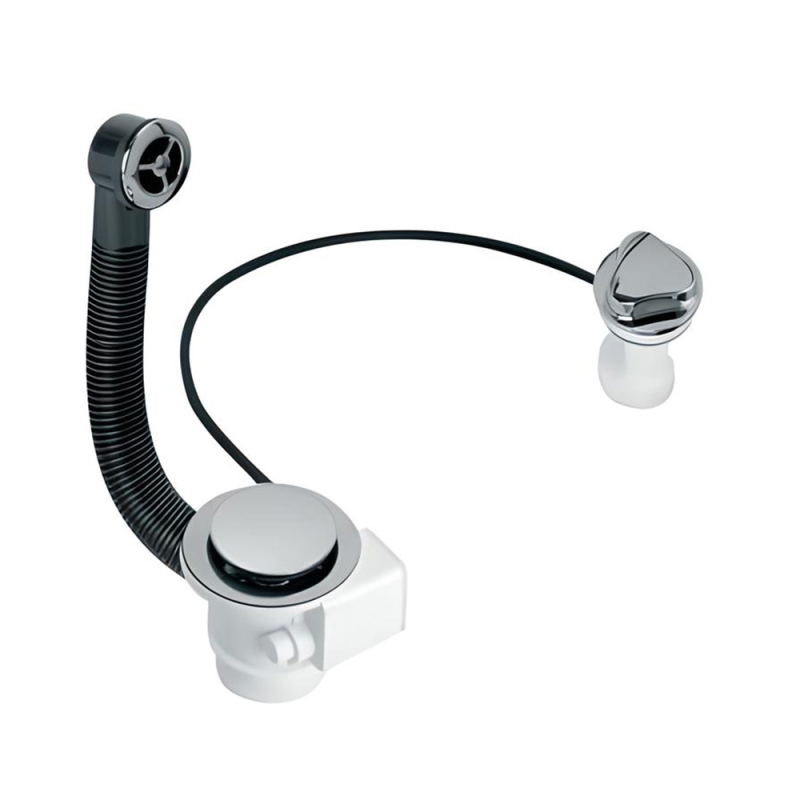 Spust zlewozmywakowy 11/2x70mm z mechanizmem automatycznym, przelew okrągły MCALPINE PUFS70-CP-25