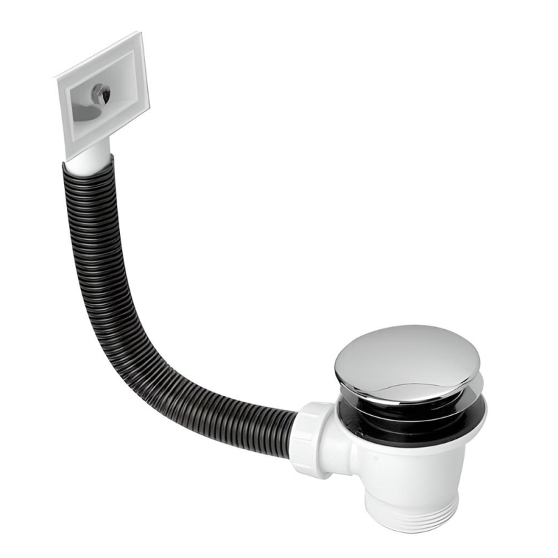 Spust zlewozmywakowy klik-klak 11/2x70mm, przelew prostokątny MCALPINE CWSF70R-CP