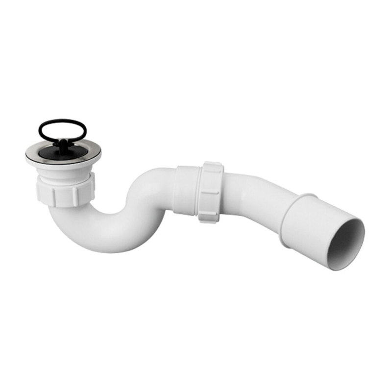 Syfon brodzikowy 11/2x50mm spust ze stali nierdzewnej z korkiem gumowym MCALPINE HC25-POL