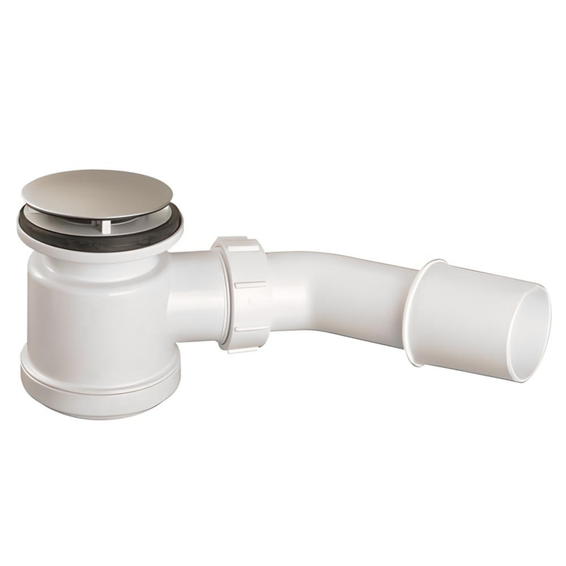 Syfon brodzikowy wys.90mm z odejściem 40/50mm czyszczony od góry ,pokrywa stal nierdzewna satyna 70mm MCALPINE HC26-SC