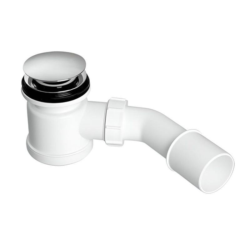 Syfon brodzikowy klik-klak z odejściem 40/50mm czyszczony od góry ,pokrywa mosiądz chrom 70mm MCALPINE HC26CLCP