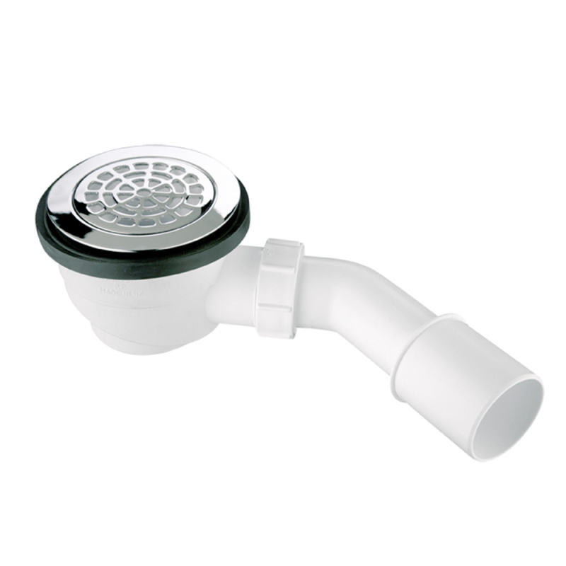 Syfon brodzikowy wys.80mm z odejściem 40/50mm czyszczony od góry ,pokrywa mosiądz chrom 113mm MCALPINE HC27-CPBR