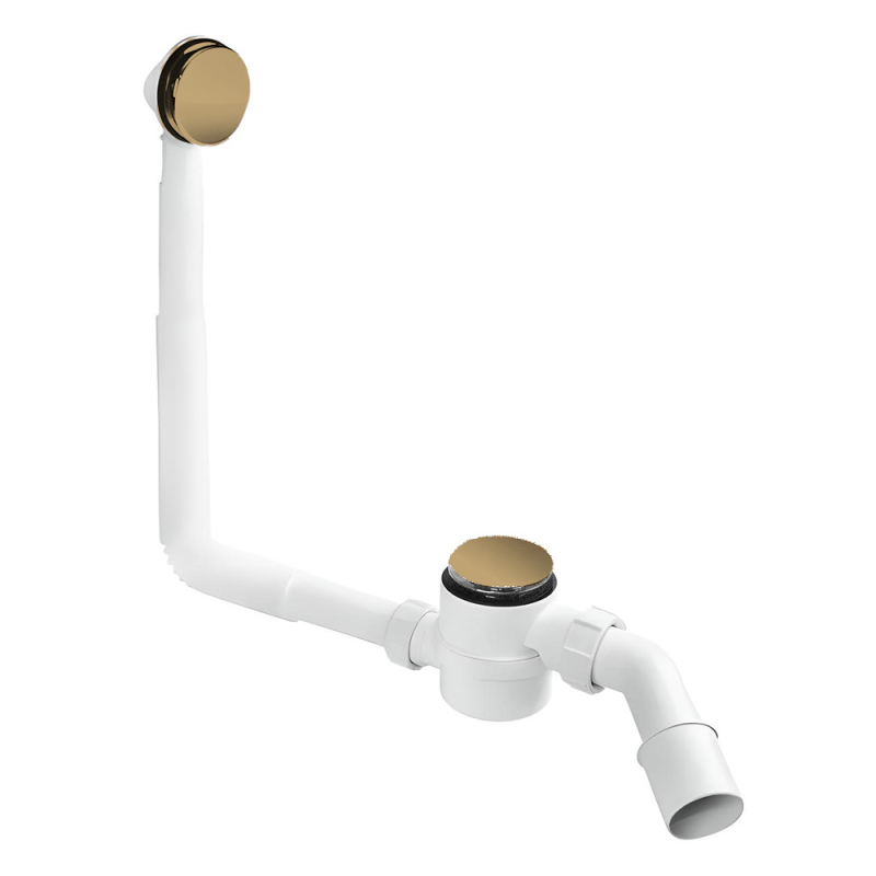 Syfon brodz/wanna klik-klak z odejściem 40/50mm czyszczony od góry ,pokrywa mosiądz antyczny brąz MCALPINE HC2600CLAB