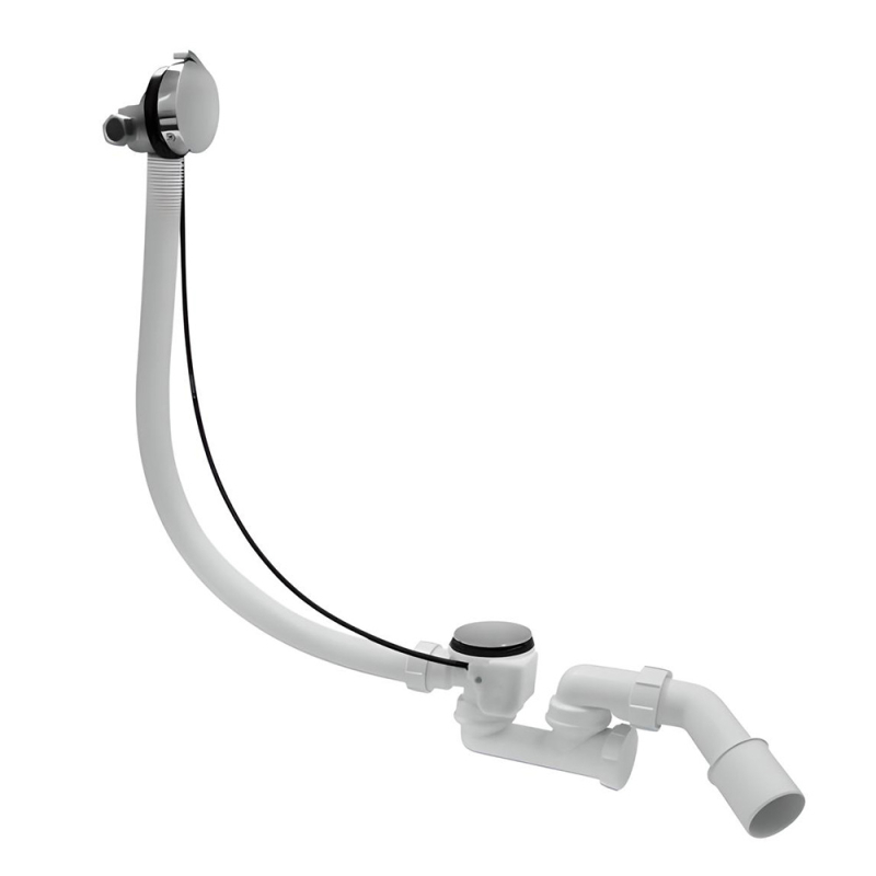 Zestaw odpływ-przel. wannowy z odejściem 40/50mm z mech.napełn. chrom l-1000mm MCALPINE HCN3100CB1M-15MM