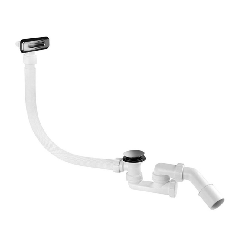 Syfon brodz/wanna klik-klak z odejściem 40/50mm ,pokrywa mosiądz chrom MCALPINE HC300CLOV