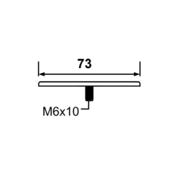 Rozeta maskująca odpływ górny do zestawu odpływowego z serii:hc2600cl- mat czarny MCALPINE P-CPB-OF-COVER-MB