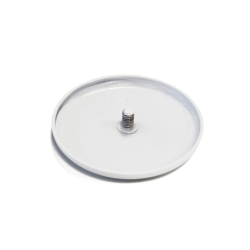 Rozeta maskująca odpływ górny do zestawu odpływowego z serii:hc2600cl- biały MCALPINE P-CPB-OF-COVER-WH
