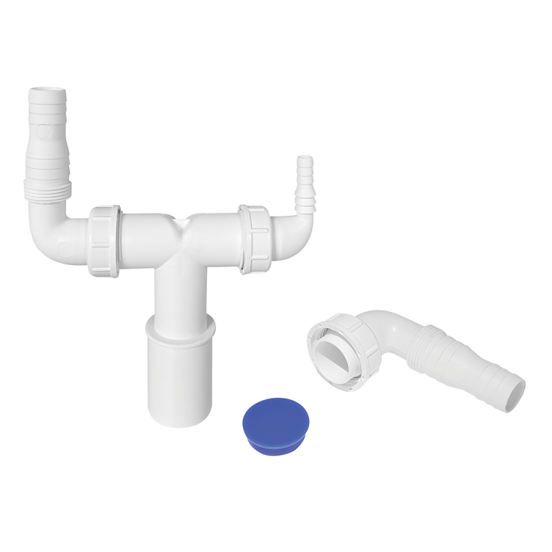 Przyłącze do pralki i suszarki 32/40mm lub podwójne pralkowe, z zaślepką MCALPINE WMVT-3240PL