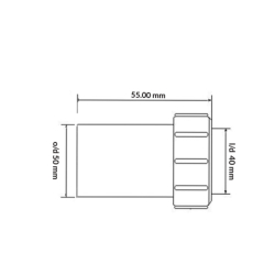 Złączka redukcyjna nakrętno-prosta 40x50mm MCALPINE 5040J-WH