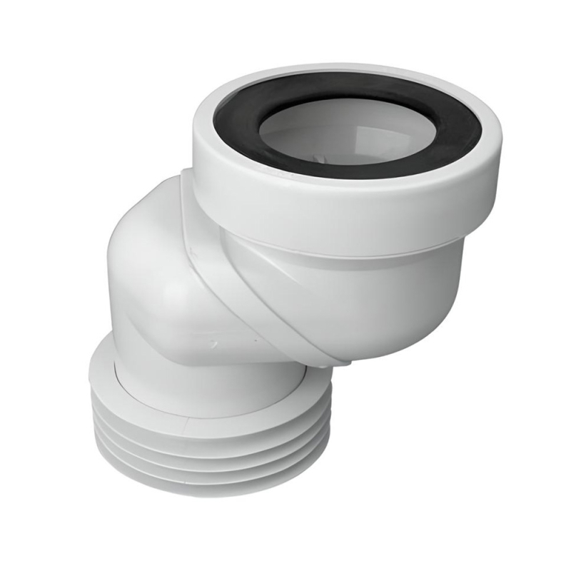 Przyłącze kanalizacyjne, krótkie l-160mm,wejście 90-110mm,wyjście 110mm z przesunięciem mimośr. 60mm MCALPINE WC-LO-6