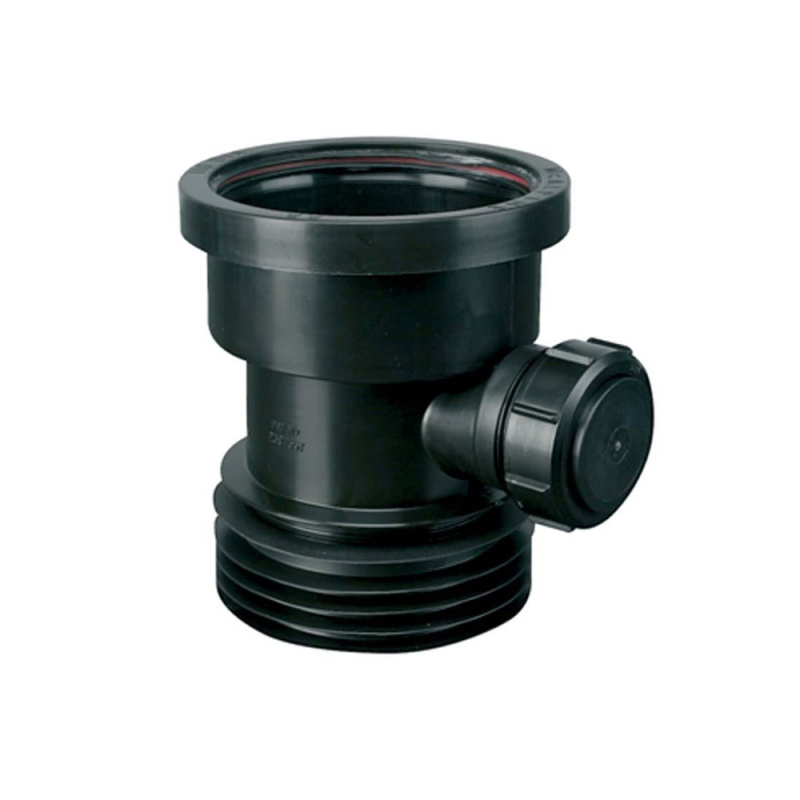 Łącznik kanalizacyjny 110mm z wyjściem 110mm i odejściem 40mm MCALPINE DC1-BL-BO