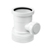 Łącznik kanalizacyjny 110mm z wyjściem 110mm i odejściem 40mm MCALPINE WC-BP1-40
